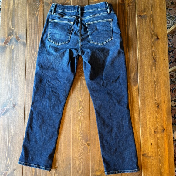 FRAME Le High Straight Jeans in Color Earth Bound |Dark Wash Size 26 EUC - Picture 3 of 11